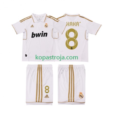 Billiga Fotbollströjor Real Madrid KAKA 8 2011 2012 Retro Barn Hemma tröja Kortärmad